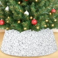 thumbnail image 1 of Gynky Christmas Tree Collar Christmas Tree Skirts Christmas Tree Stand Collar Basket Round Base Cover Shiny Glitter 23.6 inch silver, 1 of 7