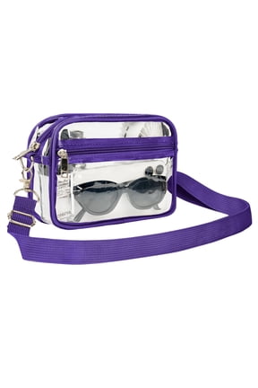 Clear Crossbody Bag for Stadium Events, Transparent Purse Bag for Concerts Sports