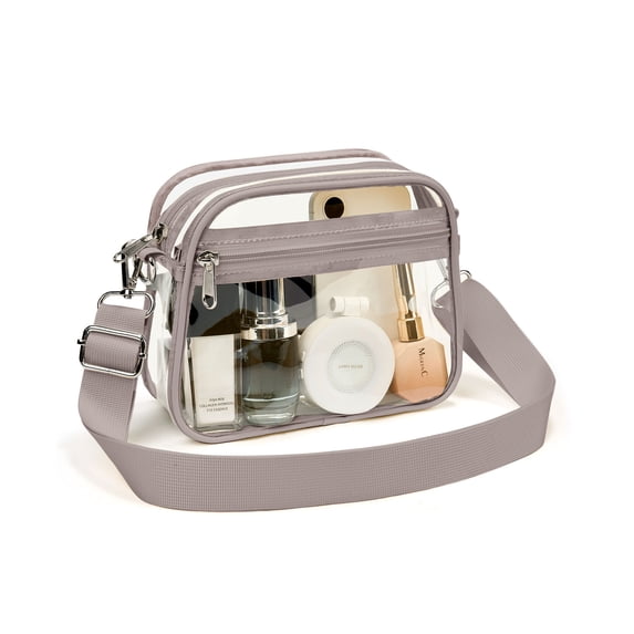 Gynky Clear Crossbody Bag for Stadium Events, Transparent Purse Bag for Concerts Sports
