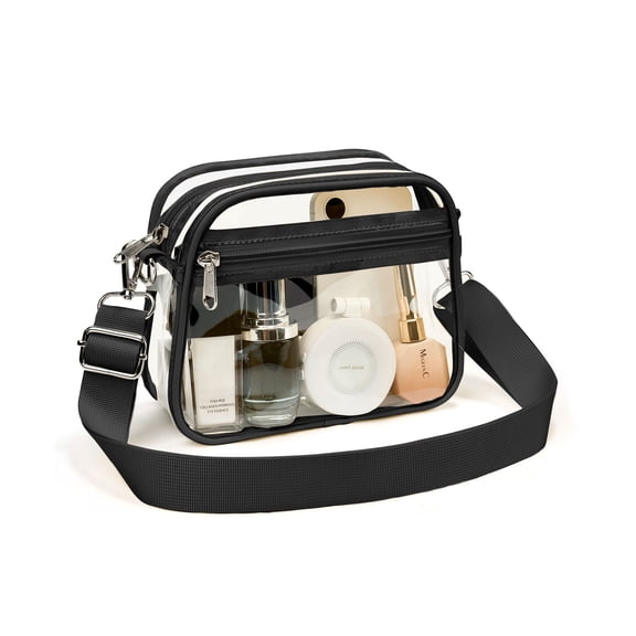 Gynky Clear Crossbody Bag for Stadium Events, Transparent Purse Bag for Concerts Sports