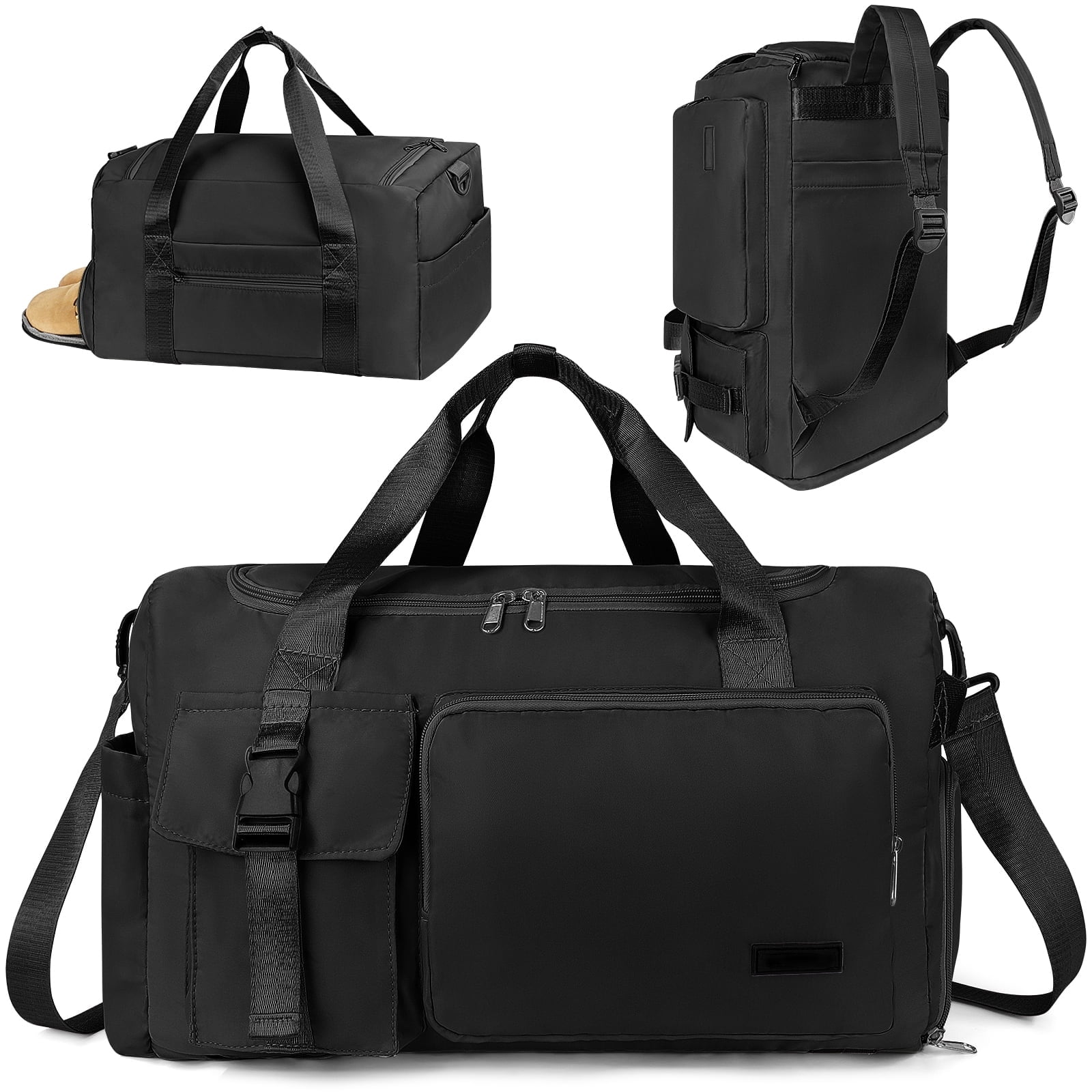 GYNKY 4 in 1 Waterproof Travel Backpack Duffle Bag with Shoe Wet ...