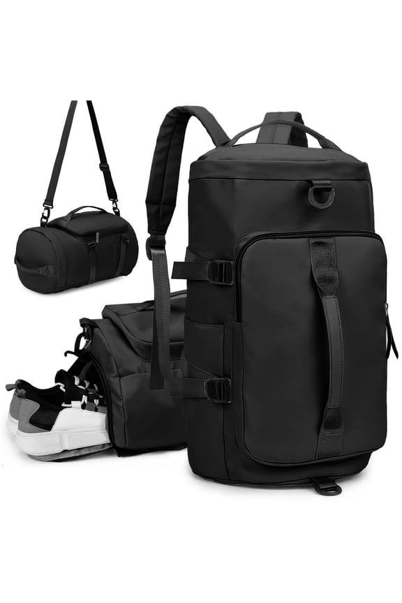 Duffel Bag 4 in 1 Travel Backpack Weekender Bags Duffle Bag for Women Gym Bag with Shoe and Wet Compartment Carry On Dance Bag