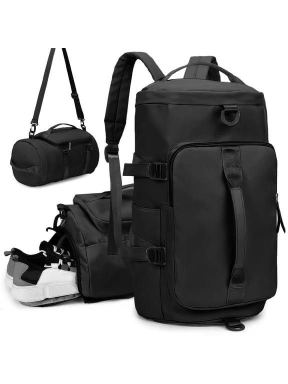 Duffel Bag 4 in 1 Travel Backpack Weekender Bags Duffle Bag for Women Gym Bag with Shoe and Wet Compartment Carry On Dance Bag