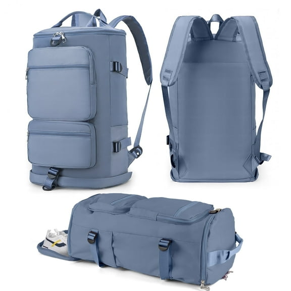 Gynky Duffle Bag Gym Bags Waterproof Sports Duffel Bags Travel Weekender Bag for Men Women Overnight Bag with Shoes Compartment