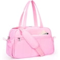 thumbnail image 1 of Gynky Gym Bag Travel Duffle Bag for Women, Carry on Overnight Bag with Wet Pocket, Lightweight Water Resistant Weekender Duffel Bag, Hospital Bags for Labor Delivery, Bright Pink, 1 of 8
