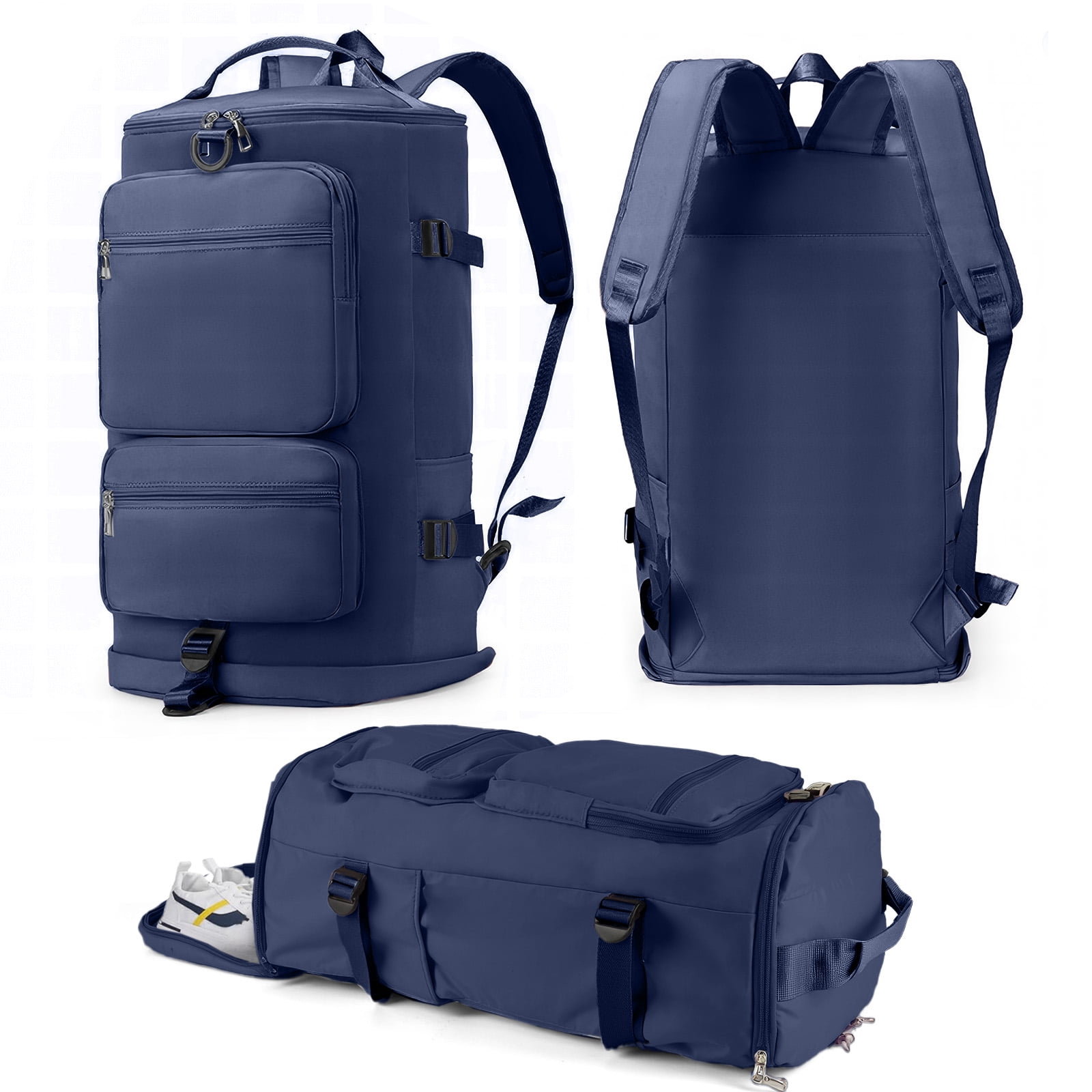 Gynky Duffle Bag Gym Bags Waterproof Sports Duffel Bags Travel Weekender Bag for Men Women Overnight Bag with Shoes Compartment