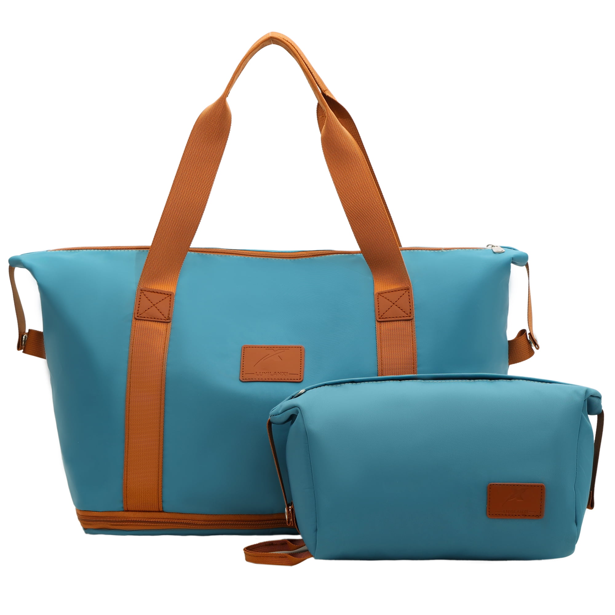 Gynky Travel Duffel Bag 2 Set Weekender Bags for Women Large Expandable ...