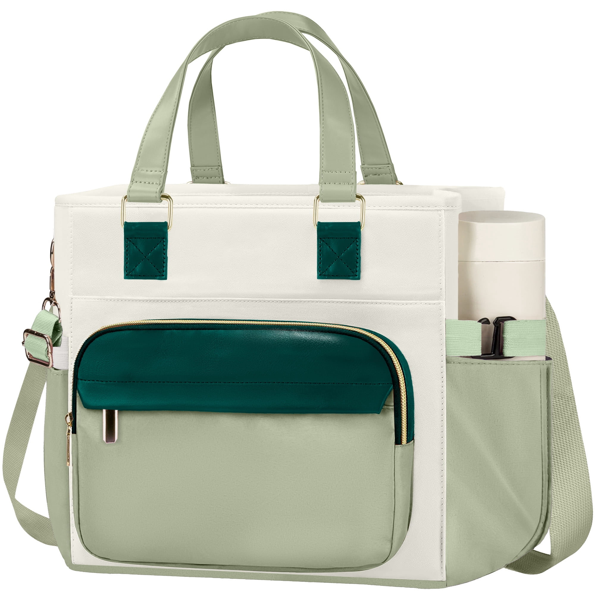 Gynky Insulated Lunch Bag Box Women, Wide Opening Adult Lunch Box Women, Large Leakproof Cooler Bag, Lunch Teacher Tote Bag for Work Picnic Beach Family College