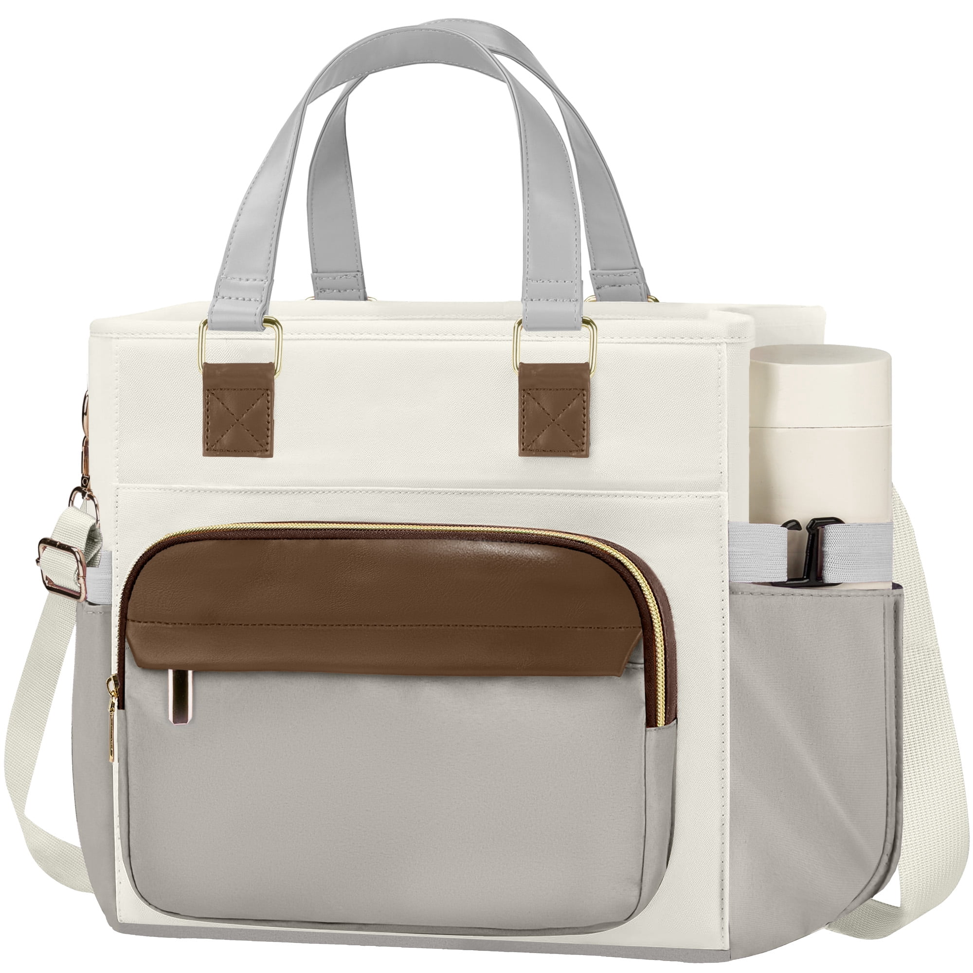Gynky Insulated Lunch Bag Box Women, Wide Opening Adult Lunch Box Women, Large Leakproof Cooler Bag, Lunch Teacher Tote Bag for Work Picnic Beach Family College