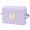 thumbnail image 1 of Gynky Makeup Bag Toiletry Bag Organizer Personalized Initial Make up Cosmetic Bags Travel Essentials for Birthday Christmas Girl Women Girlfriend Teacher Valentines Day Gifts, 1 of 9