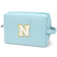 thumbnail image 1 of Gynky Makeup Bag Toiletry Bag Organizer Personalized Initial Make up Cosmetic Bags Travel Essentials for Birthday Christmas Girl Women Girlfriend Teacher Valentines Day Gifts, 1 of 9