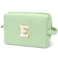 thumbnail image 1 of Gynky Makeup Bag Toiletry Bag Organizer Personalized Initial Make up Cosmetic Bags Travel Essentials for Birthday Christmas Girl Women Girlfriend Teacher Valentines Day Gifts, 1 of 9