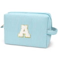 thumbnail image 1 of Gynky Makeup Bag Toiletry Bag Organizer Personalized Initial Make up Cosmetic Bags Travel Essentials for Birthday Christmas Girl Women Girlfriend Teacher Valentines Day Gifts, 1 of 9