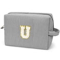 thumbnail image 1 of Gynky Makeup Bag Toiletry Bag Organizer Personalized Initial Make up Cosmetic Bags Travel Essentials for Birthday Christmas Girl Women Girlfriend Teacher Valentines Day Gifts, 1 of 9