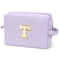 thumbnail image 1 of Gynky Makeup Bag Toiletry Bag Organizer Personalized Initial Make up Cosmetic Bags Travel Essentials for Birthday Christmas Girl Women Girlfriend Teacher Valentines Day Gifts, 1 of 9