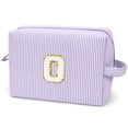 thumbnail image 1 of Gynky Makeup Bag Toiletry Bag Organizer Personalized Initial Make up Cosmetic Bags Travel Essentials for Birthday Christmas Girl Women Girlfriend Teacher Valentines Day Gifts, 1 of 9