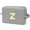 thumbnail image 1 of Gynky Makeup Bag Toiletry Bag Organizer Personalized Initial Make up Cosmetic Bags Travel Essentials for Birthday Christmas Girl Women Girlfriend Teacher Valentines Day Gifts, 1 of 9