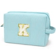 thumbnail image 1 of Gynky Makeup Bag Toiletry Bag Organizer Personalized Initial Make up Cosmetic Bags Travel Essentials for Birthday Christmas Girl Women Girlfriend Teacher Valentines Day Gifts, 1 of 9