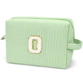 thumbnail image 1 of Gynky Makeup Bag Toiletry Bag Organizer Personalized Initial Make up Cosmetic Bags Travel Essentials for Birthday Christmas Girl Women Girlfriend Teacher Valentines Day Gifts, 1 of 9