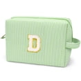 thumbnail image 1 of Gynky Makeup Bag Toiletry Bag Organizer Personalized Initial Make up Cosmetic Bags Travel Essentials for Birthday Christmas Girl Women Girlfriend Teacher Valentines Day Gifts, 1 of 9