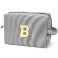 thumbnail image 1 of Gynky Makeup Bag Toiletry Bag Organizer Personalized Initial Make up Cosmetic Bags Travel Essentials for Birthday Christmas Girl Women Girlfriend Teacher Valentines Day Gifts, 1 of 9