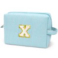 thumbnail image 1 of Gynky Makeup Bag Toiletry Bag Organizer Personalized Initial Make up Cosmetic Bags Travel Essentials for Birthday Christmas Girl Women Girlfriend Teacher Valentines Day Gifts, 1 of 9