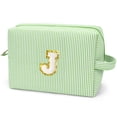 thumbnail image 1 of Gynky Makeup Bag Toiletry Bag Organizer Personalized Initial Make up Cosmetic Bags Travel Essentials for Birthday Christmas Girl Women Girlfriend Teacher Valentines Day Gifts, 1 of 9