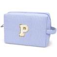 thumbnail image 1 of Gynky Makeup Bag Toiletry Bag Organizer Personalized Initial Make up Cosmetic Bags Travel Essentials for Birthday Christmas Girl Women Girlfriend Teacher Valentines Day Gifts, 1 of 8