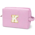 thumbnail image 1 of Gynky Makeup Bag Toiletry Bag Organizer Personalized Initial Make up Cosmetic Bags Travel Essentials for Birthday Christmas Girl Women Girlfriend Teacher Valentines Day Gifts, 1 of 9