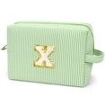 thumbnail image 1 of Gynky Makeup Bag Toiletry Bag Organizer Personalized Initial Make up Cosmetic Bags Travel Essentials for Birthday Christmas Girl Women Girlfriend Teacher Valentines Day Gifts, 1 of 9