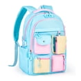 thumbnail image 1 of Gynky Kids Backpack for School 6-12, Large Capacity Lightweight School Backpacks for Girl for Elementary Preschool Middle,Blue, 1 of 7