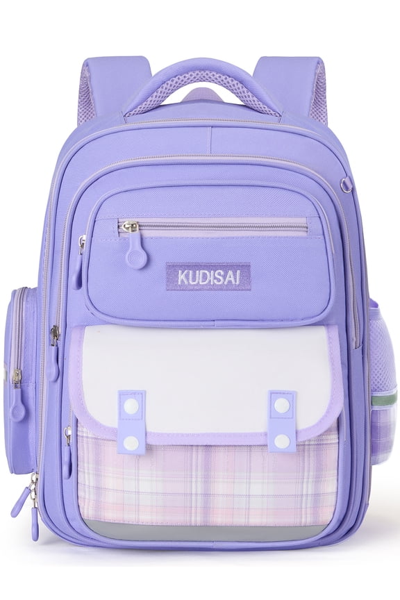 School Backpack High School Bookbag Durable Large Capacity Lightweight Daypack for College Students Travel Daypack, Purple