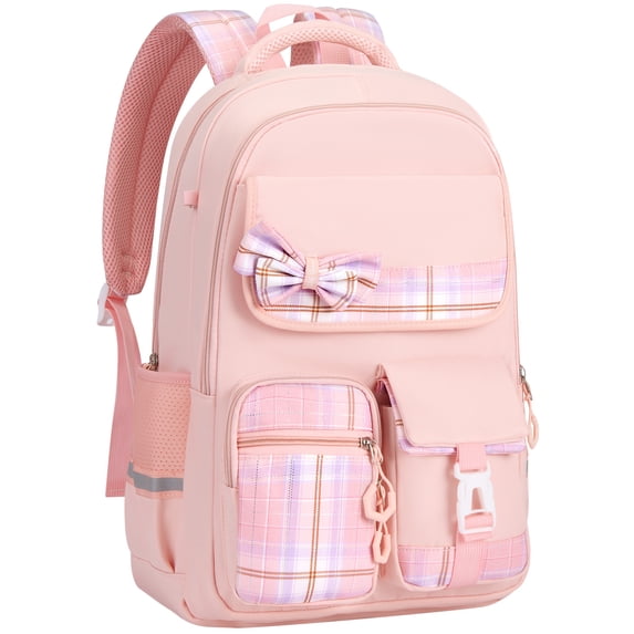Gynky School Backpack School Bookbag for Middle School Students Book Bag for Elementary Primary Kawaii Backpack, Pink