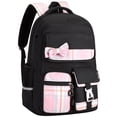 thumbnail image 1 of Gynky School Backpack School Bookbag for Middle School Students Book Bag for Elementary Primary Kawaii Backpack, Black, 1 of 9