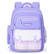 Gynky School Backpack High School Bookbag Durable Large Capacity Lightweight Daypack for College Students Travel Daypack, Purple