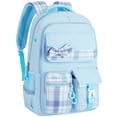 thumbnail image 1 of Gynky School Backpack School Bookbag for Middle School Students Book Bag for Elementary Primary Kawaii Backpack，Blue, 1 of 9