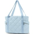 thumbnail image 1 of Gynky Tote Bag for Women Travel Bags Quilted Carry On Shoulder Bag for Travel Gym Weekend, Blue, 1 of 10