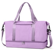 Gynky Travel Duffel Weekender Bags for Women Carry on Large Tote Sport Duffle Hospital Gym Bag for Labor and Delivery Overnight Luggage with Shoe Compartment Trolley Sleeve Wet Pocket