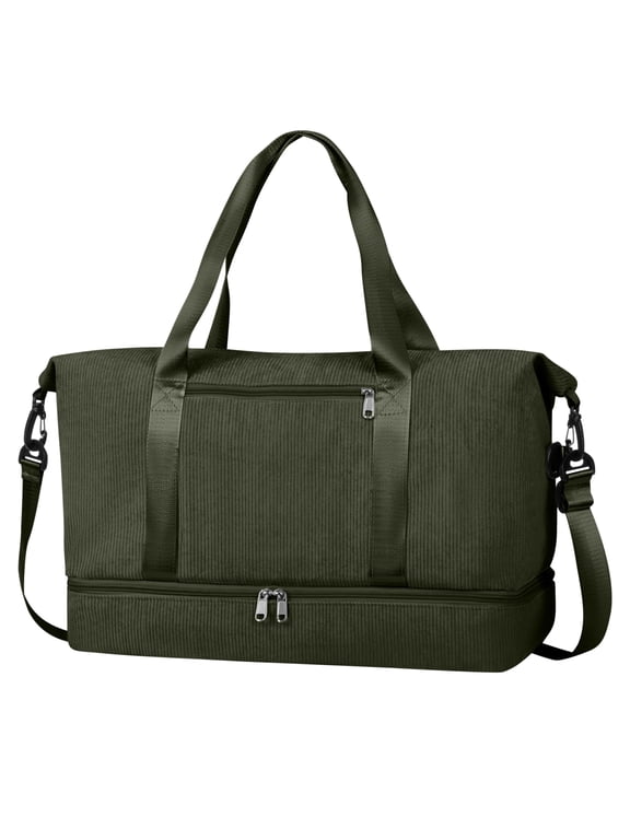 Travel Duffel Weekender Bags for Women Carry on Large Tote Sport Duffle Hospital Gym Bag for Labor and Delivery Overnight Luggage with Shoe Compartment Trolley Sleeve Wet Pocket