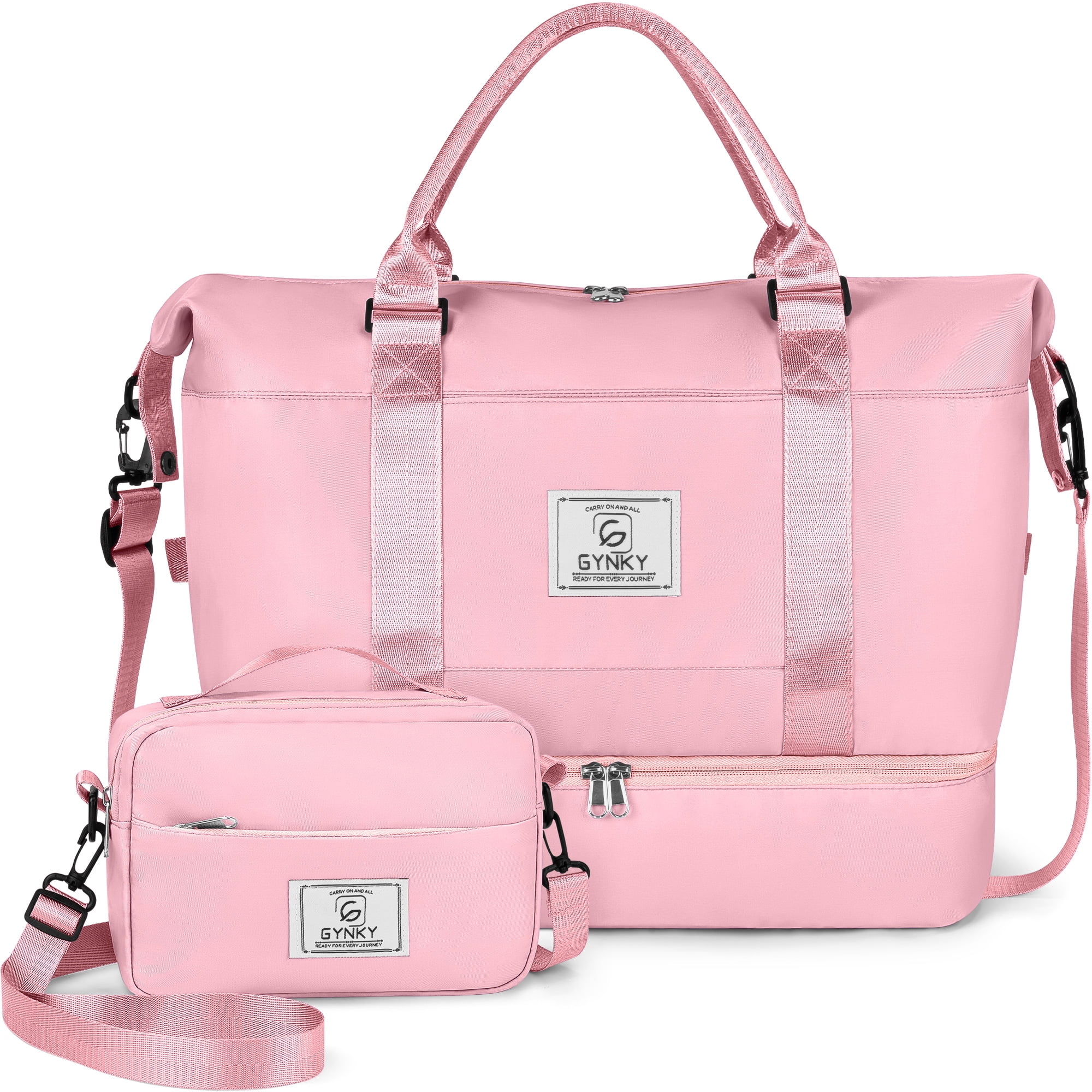 Gynky Travel Duffle Bag Set 2 Pack Weekender Bags for Women with Shoe ...