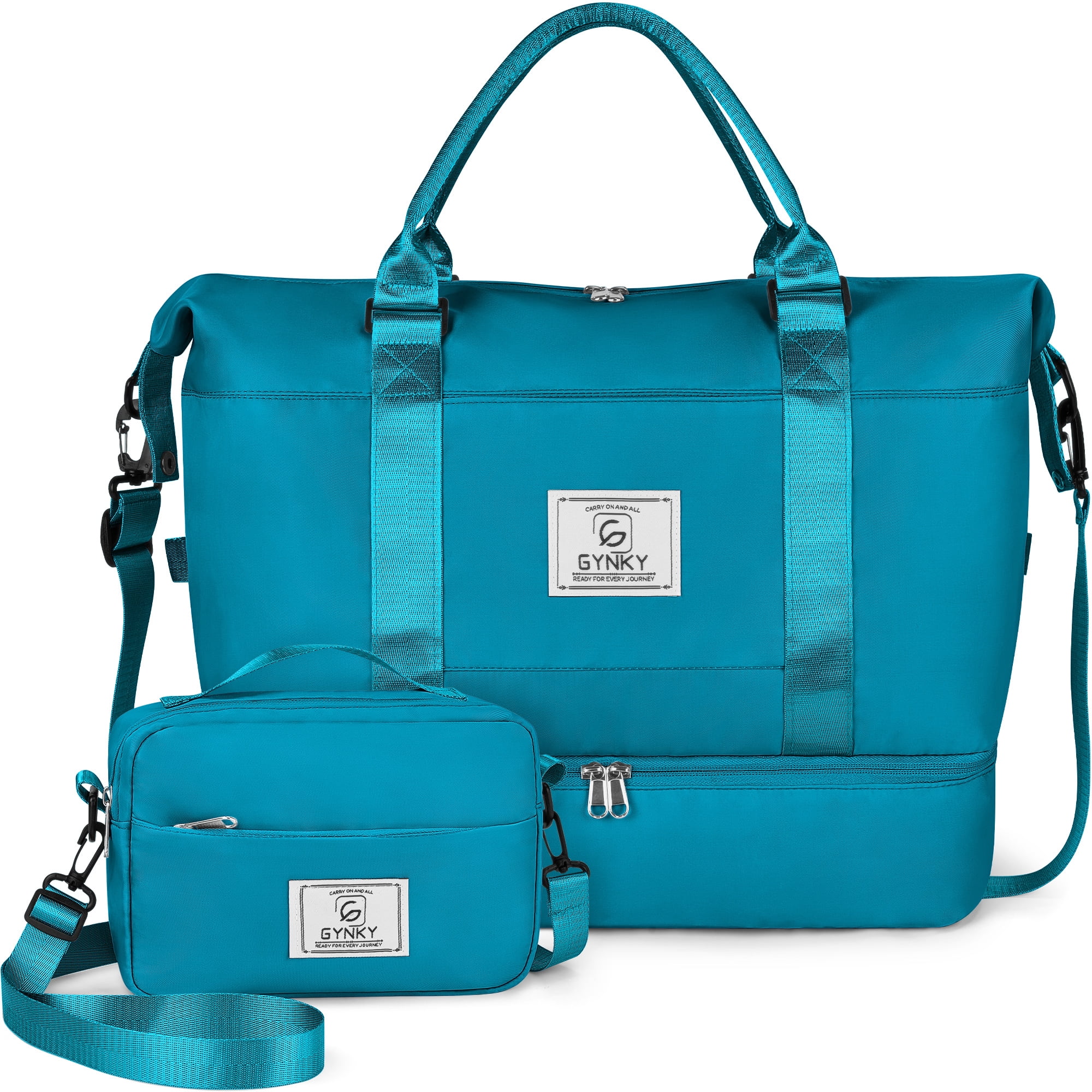 Gynky Travel Duffle Bag Set 2 Pack Weekender Bags for Women with Shoe ...