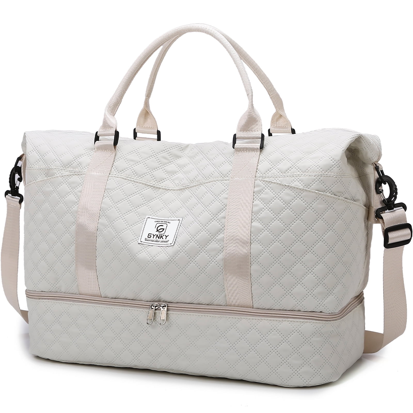 Gynky Travel Duffle Bag Weekender Bags for Women with Shoe Compartment ...