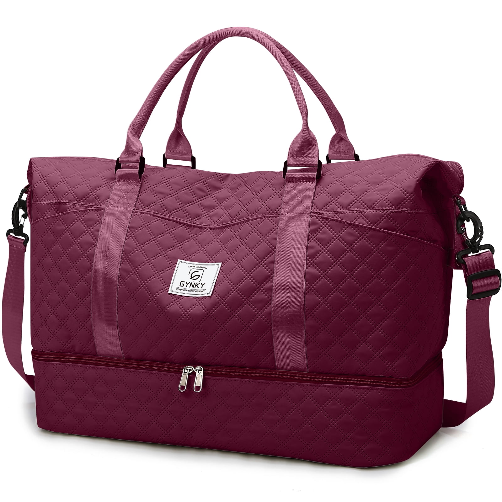 Gynky Travel Duffle Bag Weekender Bags for Women with Shoe Compartment ...
