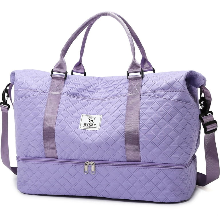 GYNKY Travel Duffle Bag, Weekender Bag for Women, Shoe Compartment