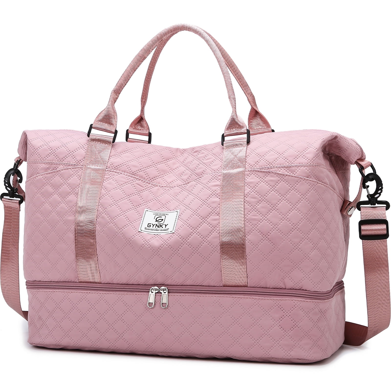 GYNKY Travel Duffle Bag for Women, Weekender Bag with Shoe Compartment ...