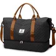Travel Duffle Bag Weekender Bags for Women with Shoe Compartment Carry on Overnight Bag Gym Duffel Bag with Wet Pocket Hospital Bags for Labor and Delivery