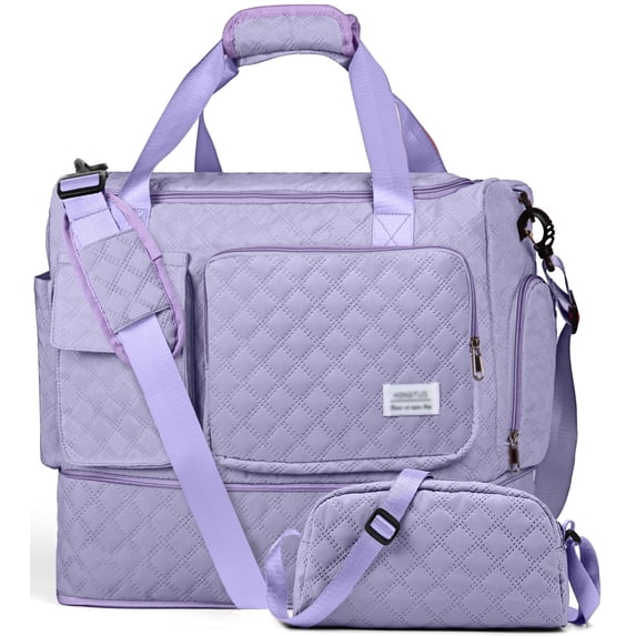 Gynky Travel Duffle Bag Weekender Bags for Women with Shoe Compartment Carry on Overnight Bag with Toiletry Bag Hospital Bag for Labor and Delivery Weekender Overnight Bag for Trave Sport Hospital