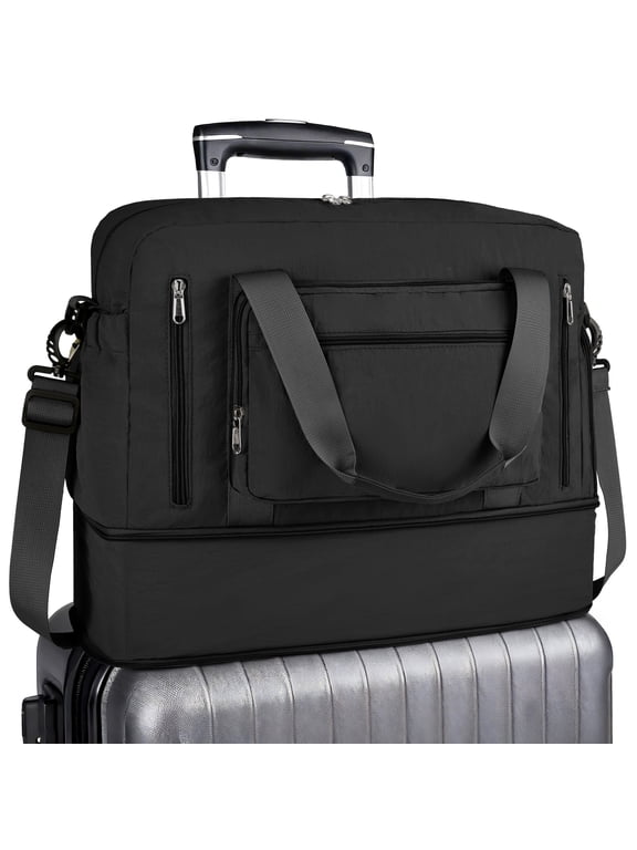 Travel Duffle Bag, Expandable Weekender Overnight Hospital Bags for Women Men Lightweight Carry on Personal Item Duffle Gym Bag for Travel, Sports, Hospital Maternity Use