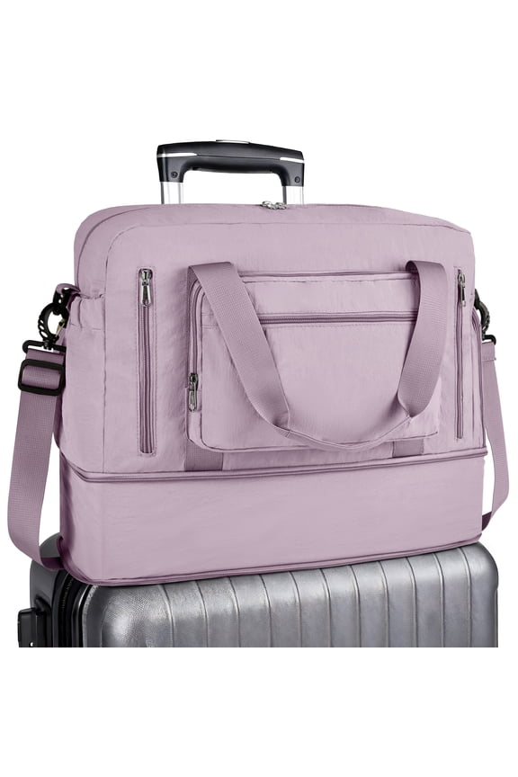 Travel Duffle Bag, Expandable Weekender Overnight Hospital Bags for Women Men Lightweight Carry on Personal Item Duffle Gym Bag for Travel, Sports, Hospital Maternity Use