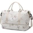 thumbnail image 1 of Gynky Travel Duffle Bag for Women Floral Weekender Bags with Shoe Compartment Carry on Overnight Bag Gym Tote Duffel Bag with Wet Pocket Hospital Bags for Travel Essentials, 1 of 9